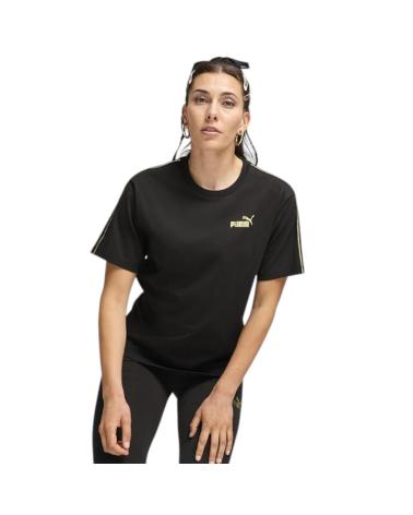 PUMA ESSENTIALS MINIMAL GOL T-SHIRT BLACK - 685292-01 NEGRO