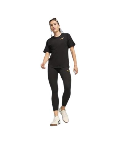 PUMA ESSENTIALS MINIMAL GOL T-SHIRT BLACK - 685292-01 NEGRO