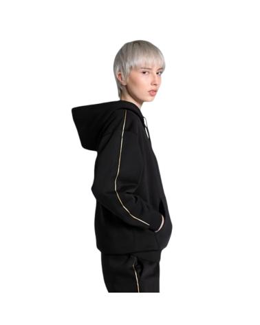 PUMA ESSENTIALS TAPE MINIMAL GOL HOODIE BLACK - 685293-01 NEGRO