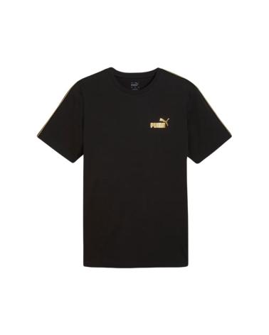 PUMA ESSENTIALS MINIMAL GOLD T-SHIRT 630019-01 BLACK NEGRO