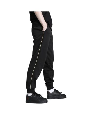PUMA ESSENTIALS TAPE MINIMAL GOLD FLEECE SWEATPANTS BLACK NEGRO