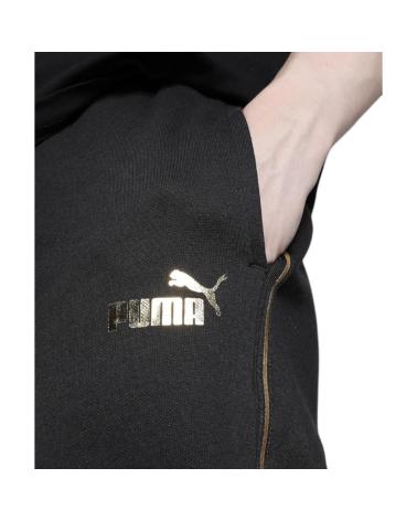 PUMA ESSENTIALS TAPE MINIMAL GOLD FLEECE SWEATPANTS BLACK NEGRO