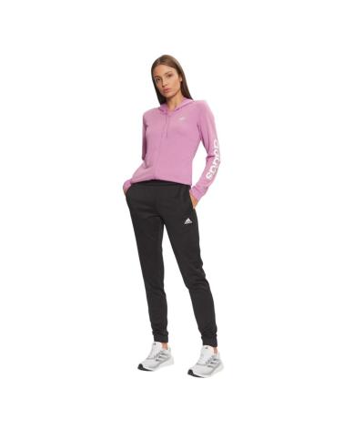 ADIDAS LINEAR TRACKSUIT IX1127 PURPLE WITH BLACK PANTS NEGRO
