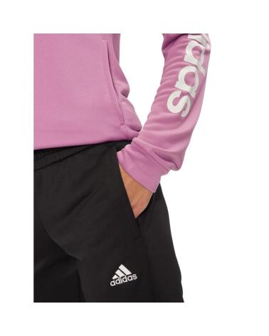 ADIDAS LINEAR TRACKSUIT IX1127 PURPLE WITH BLACK PANTS NEGRO