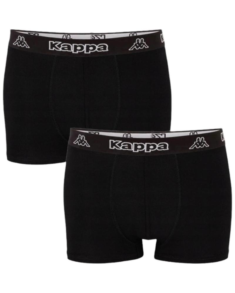 KAPPA BOXER PACK 2 UNITS 710068-351K1JW BLACK ANTHRACITE NEGRO