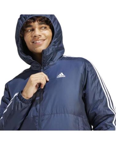 VESTE MATELASSÉE ADIDAS ESSENTIALS 3 BANDES INSULATED HO IS127 BLEU MARINE AZUL MARINO