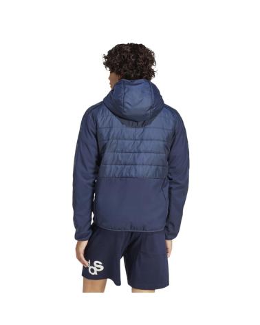 VESTE MATELASSÉE ADIDAS ESSENTIALS 3 BANDES HYBRID IS1276 BLEU MARINE AZUL MARINO