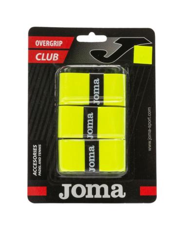 OVERGRIPS JOMA CLUB CUSHION AMARILLO FLÚOR 40 - PACK 3 UNIDADES AMARILLO