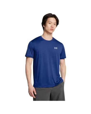 -UNDER-ARMOUR-T-SHIRT UNDER ARMOUR LAUNCH SHORTSLEEVE 1382582-432 BLU MARINO RUNNING-432