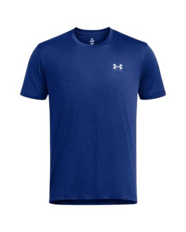 -UNDER-ARMOUR-T-SHIRT UNDER ARMOUR LAUNCH SHORTSLEEVE 1382582-432 BLU MARINO RUNNING-432