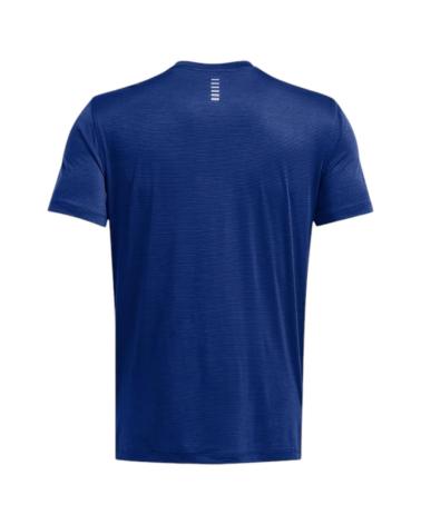 -UNDER-ARMOUR-T-SHIRT UNDER ARMOUR LAUNCH SHORTSLEEVE 1382582-432 BLU MARINO RUNNING-432