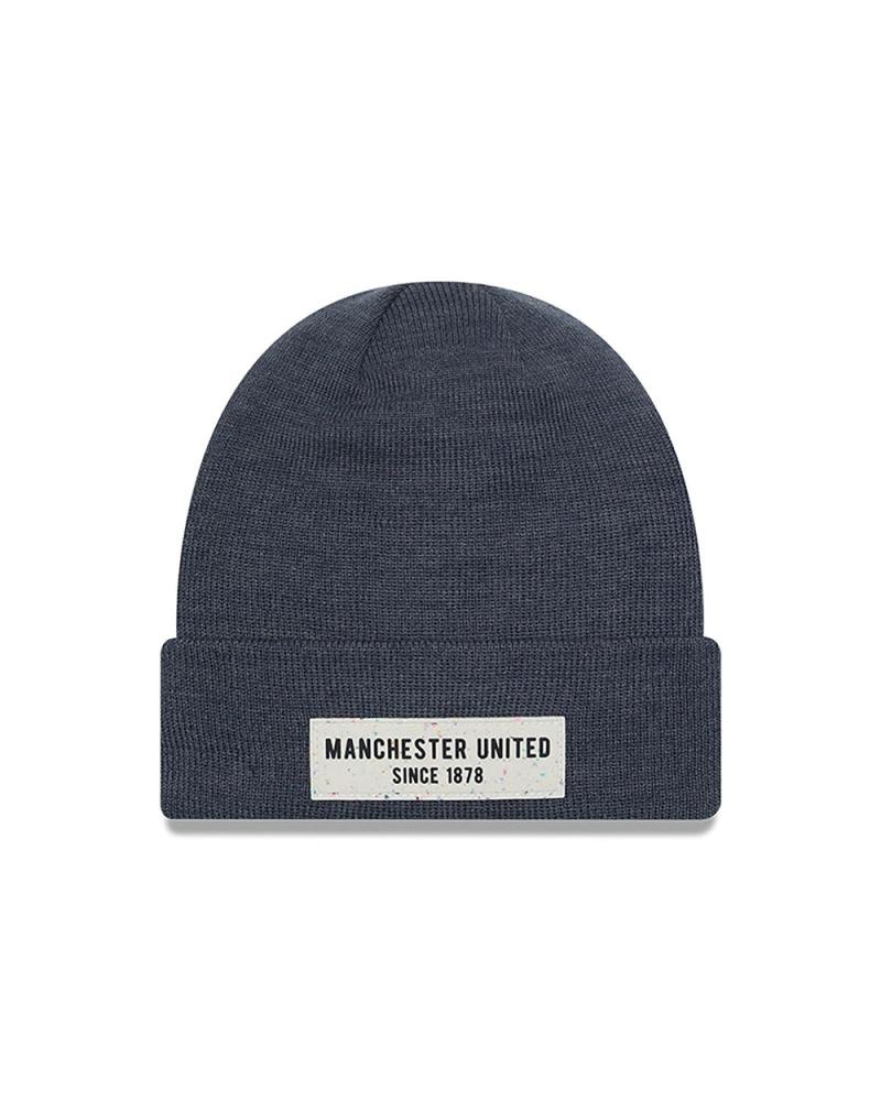 BERRETTO BEANIE NEW ERA CON PATCH LOGO GRIGIO GRIS