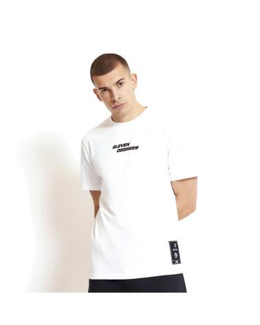 11 DEGREES CITY CIRCLE GRAPHIC T-SHIRT 11D3711-1165 WHITE 1165