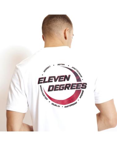 11 DEGREES CITY CIRCLE GRAPHIC T-SHIRT 11D3711-1165 WHITE 1165