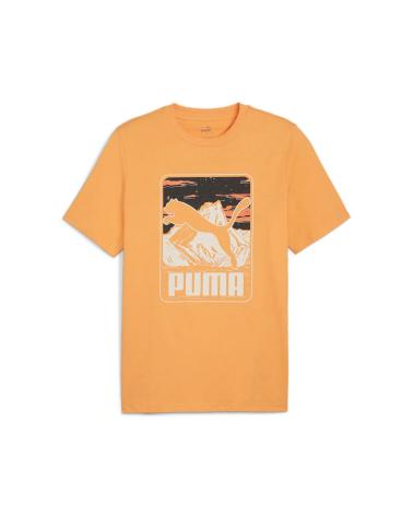 T-SHIRT PUMA GRAPHICS MOUNTAIN CLEMENTINE 46 GIALLO 46