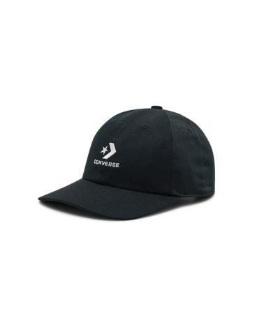 GORRA CONVERSE CORE CLÁSICA NEGRA CON LOGO BORDADO NEGRO