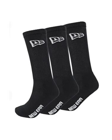 MEIAS NEW ERA FLAG CREW SOCKS PRETAS NEGRO