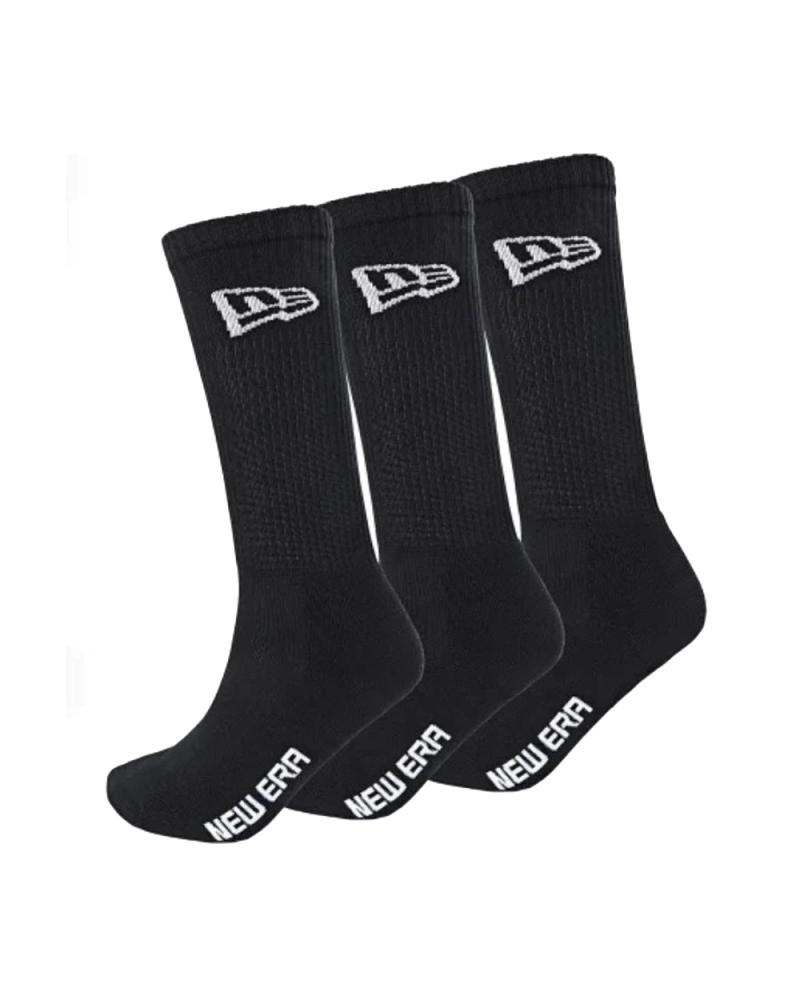 MEIAS NEW ERA FLAG CREW SOCKS PRETAS NEGRO