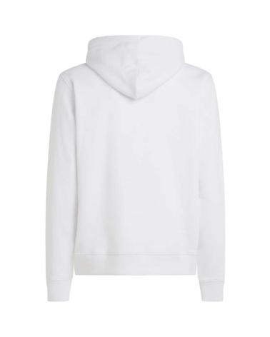 TOMMY HILFIGER LINEAR GOLD HOODIE WHITE BLANCO