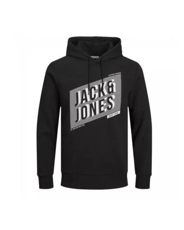 CAMISOLA COM CAPUZ JACK AND JONES 12235336 PRETA BLACK