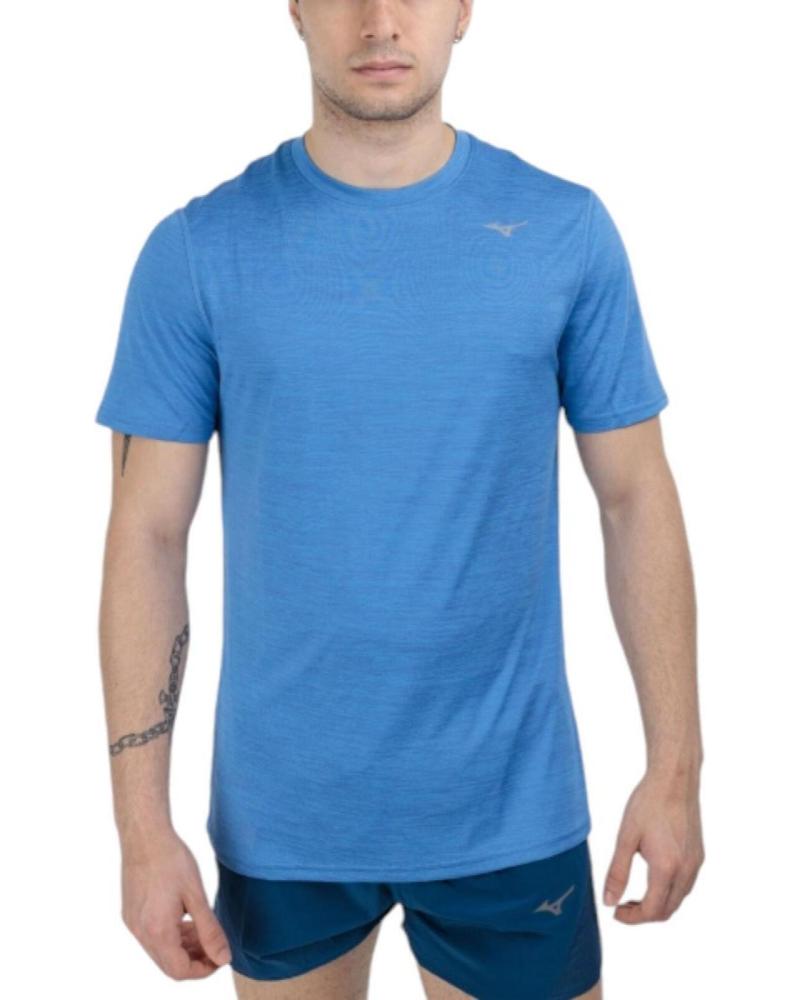 MIZUNO IMPULSE TEE RUNNING T-SHIRT J2GAA519-25 NAVY BLUE AZUL MARINO