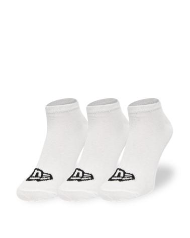 NEW ERA ANKLE SOCKS FLAG PACK 3 PAIRS WHITE 13113638 BLANCO