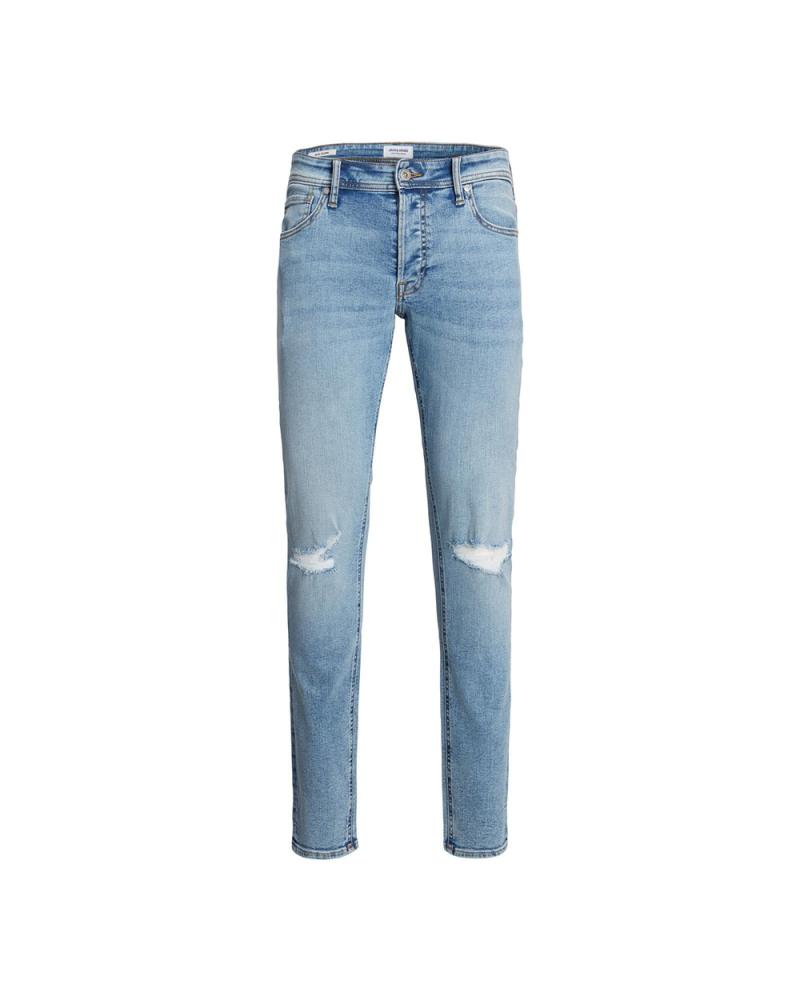 JACK & JONES JEAN HOMME LONGUEUR 32 BLEU AVEC DÉCHIRURES AZUL
