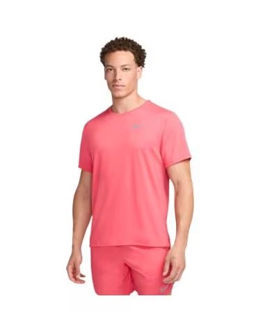 T-SHIRT NIKE MILER DF UV SS FUCSIA DV9315-629 RUNNING ROSA