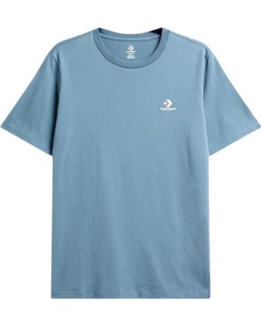 T-SHIRT CONVERSE GO-TO EMBROIDERED STAR CHEVRON 10023876-A40 NEWTRAL TEAL AZUL