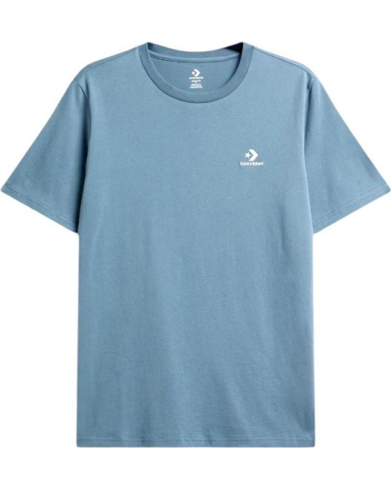 T-SHIRT CONVERSE GO-TO EMBROIDERED STAR CHEVRON 10023876-A40 NEWTRAL TEAL AZUL