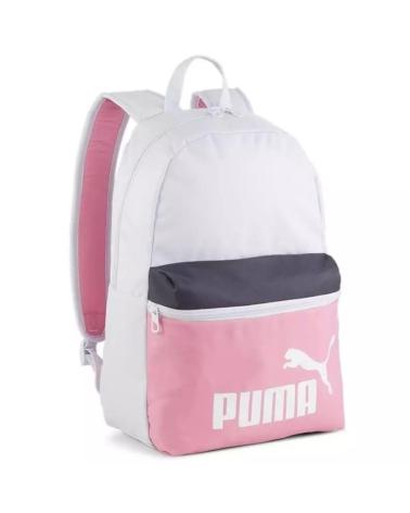 MOCHILA CASUAL PUMA EN BLANCO, ROSA Y AZUL MARINO GRIS