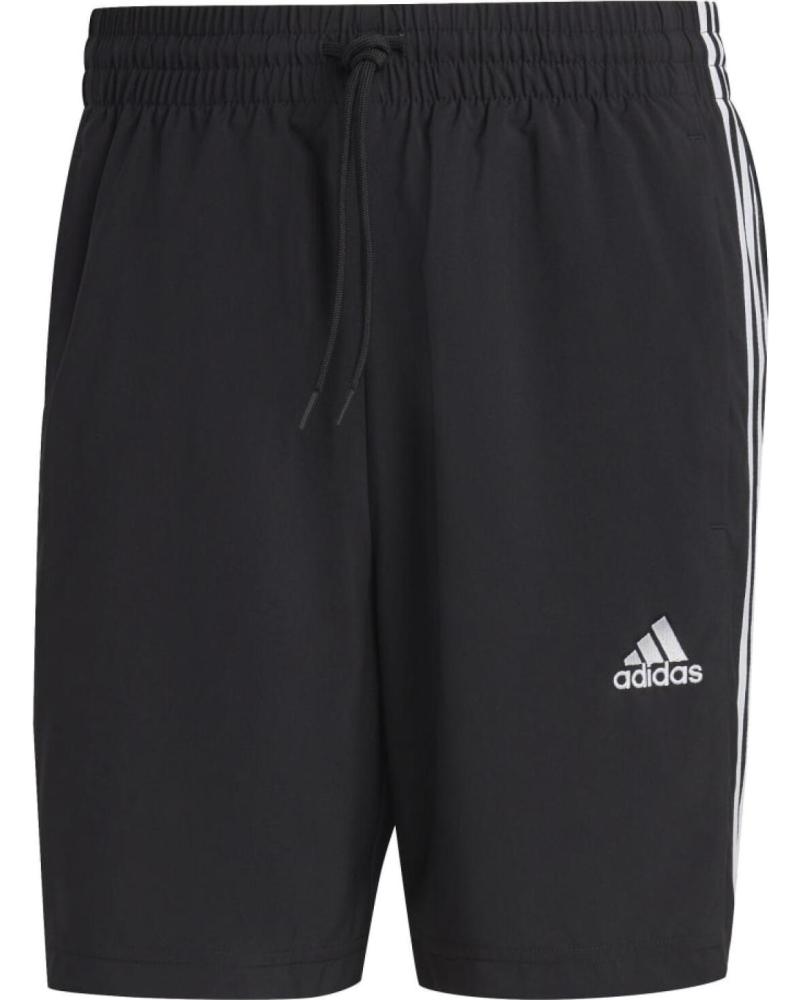 ADIDAS M 3S CHELSEA SHORTS SCHWARZ MIT WEISSEN STREIFEN NEGRO