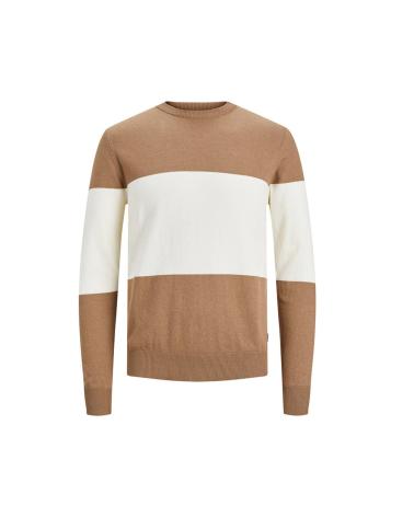 PULL JACK & JONES POUR HOMME BEIGE - RÉF. 12236224 OTTER OTTER