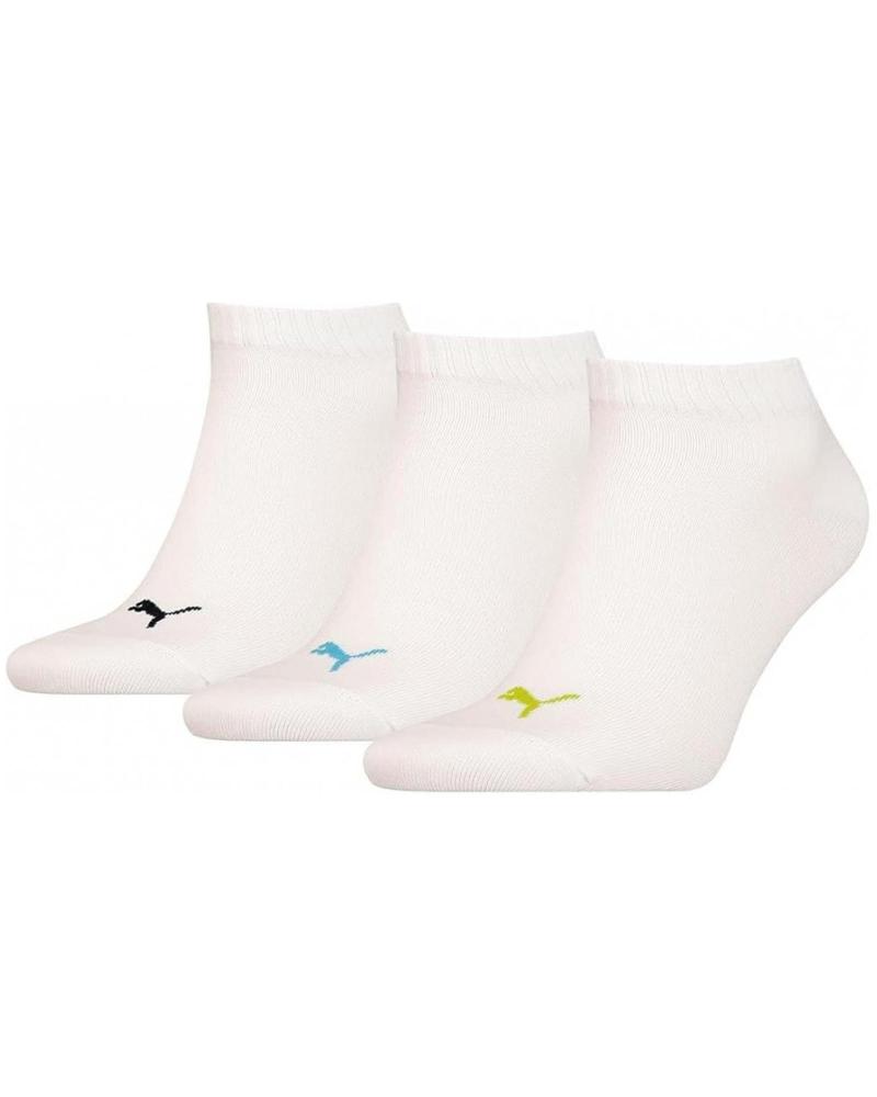 PUMA WHITE SHORT SOCKS (3-PACK) 86