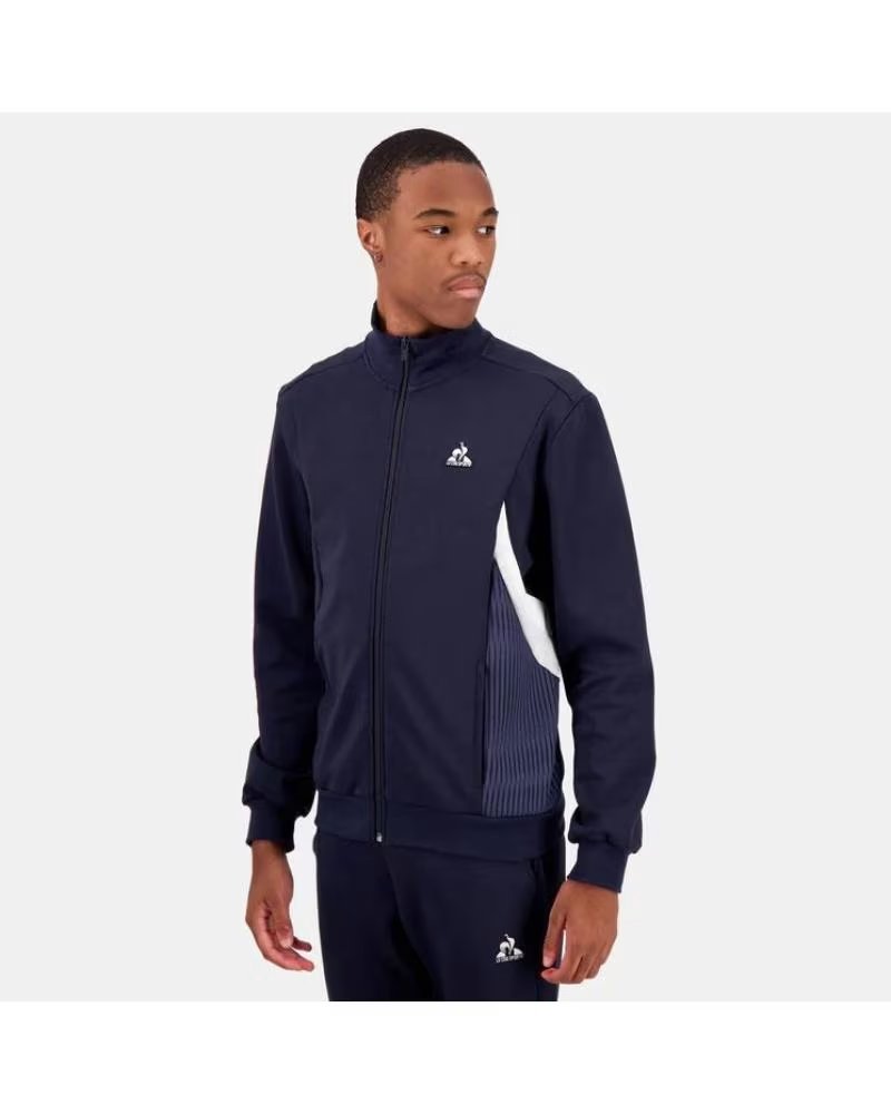 -LE-COQ-SPORTIF-CHÁNDAL LE COQ SPORTIF AZUL MARINO CON DETALLES BLANCOS-AZUL