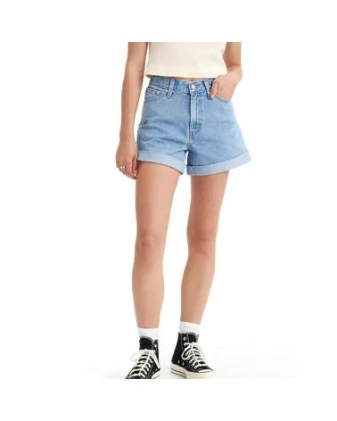 LEVIS PANTALONCINO JEANS ROLLED 80S MOM SHORTS MED INDI 6