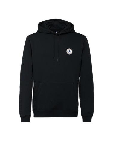 FELPA CON CAPPUCCIO CONVERSE CORE CHUCK PATCH HOODIE NERA 10026981-A01 A01