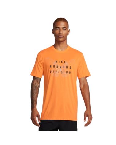 T-SHIRT NIKE M DF TEE RUN DIVISION ARANCIONE DA UOMO NARANJA