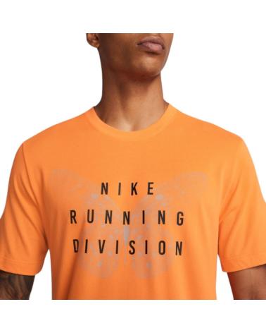 NIKE M DF TEE RUN DIVISION ORANGE FÜR HERREN NARANJA
