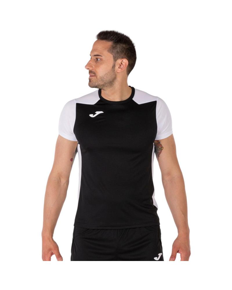 T-SHIRT JOMA RECORD II NOIR BLANC 102223-102 NEGRO