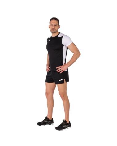 T-SHIRT JOMA RECORD II NOIR BLANC 102223-102 NEGRO