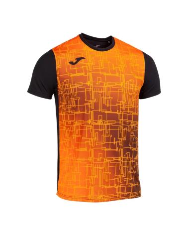 -JOMA-CAMISETA-ELITE-VIII-NARANJA-RUNNING-T-SHIRT-101929-108-NEGRO
