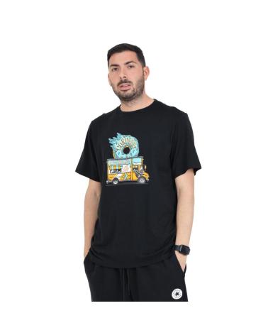 T-SHIRT CONVERSE FESTIVAL FOOD TRUCK 10026420-A01 PRETO NEGRO