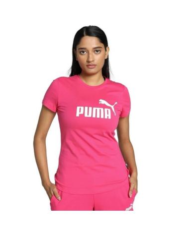 PUMA ESS LOGO GARNET T-SHIRT 586775-49 PINK ROSA