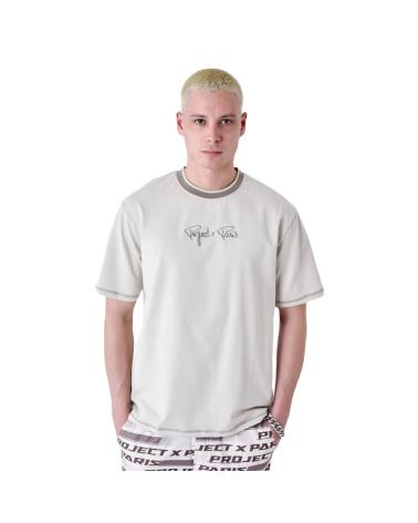 -PROJECT-X-PARIS-CAMISETA-CLASICA-BORDADA-T-SHIRT-2410083-GG-GRIS