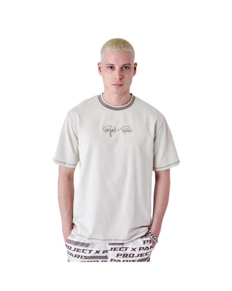 -PROJECT-X-PARIS-CAMISETA-CLASICA-BORDADA-T-SHIRT-2410083-GG-GRIS