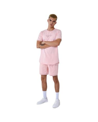 PROJECT X PARIS BESTICKTES LOGO T-SHIRT 2310019-PKPK2 ROSA ROSA