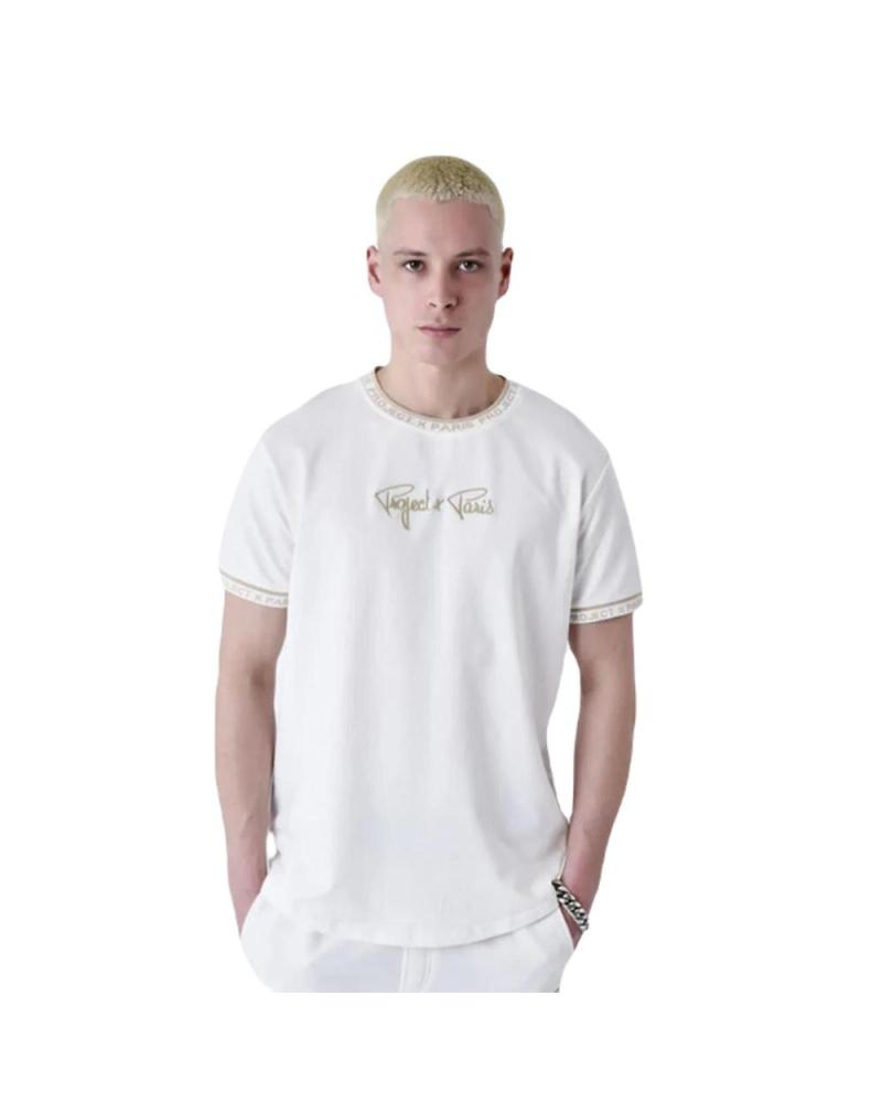 PROJECT X PARIS T-SHIRT MIT GESTICKTEM LOGO 2310019-OWBG BEIGE OWBG