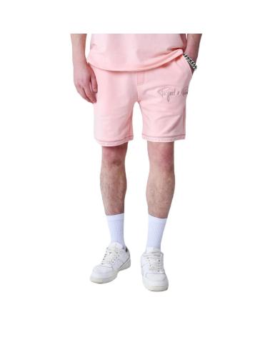 PROJECT X PARIS PINK EMBROIDERED LOGO BERMUDA SHORTS 2340019-PKPK2 ROSA