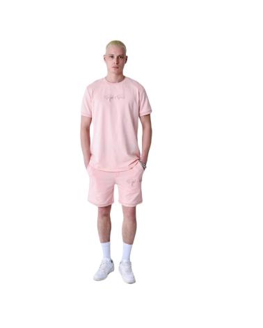 PROJECT X PARIS PINK EMBROIDERED LOGO BERMUDA SHORTS 2340019-PKPK2 ROSA
